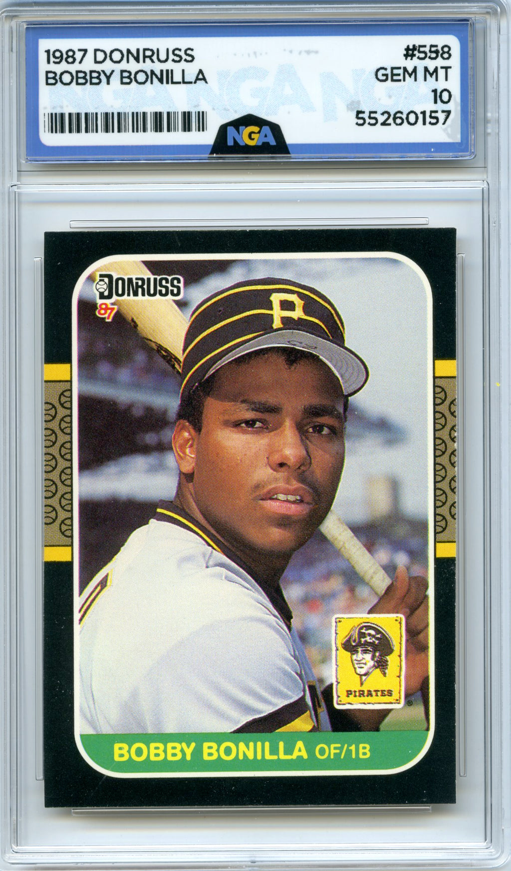 1987 Donruss #558 Bobby Bonilla NGA 10