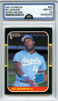 1987 Leaf #35 Bo Jackson NGA 10