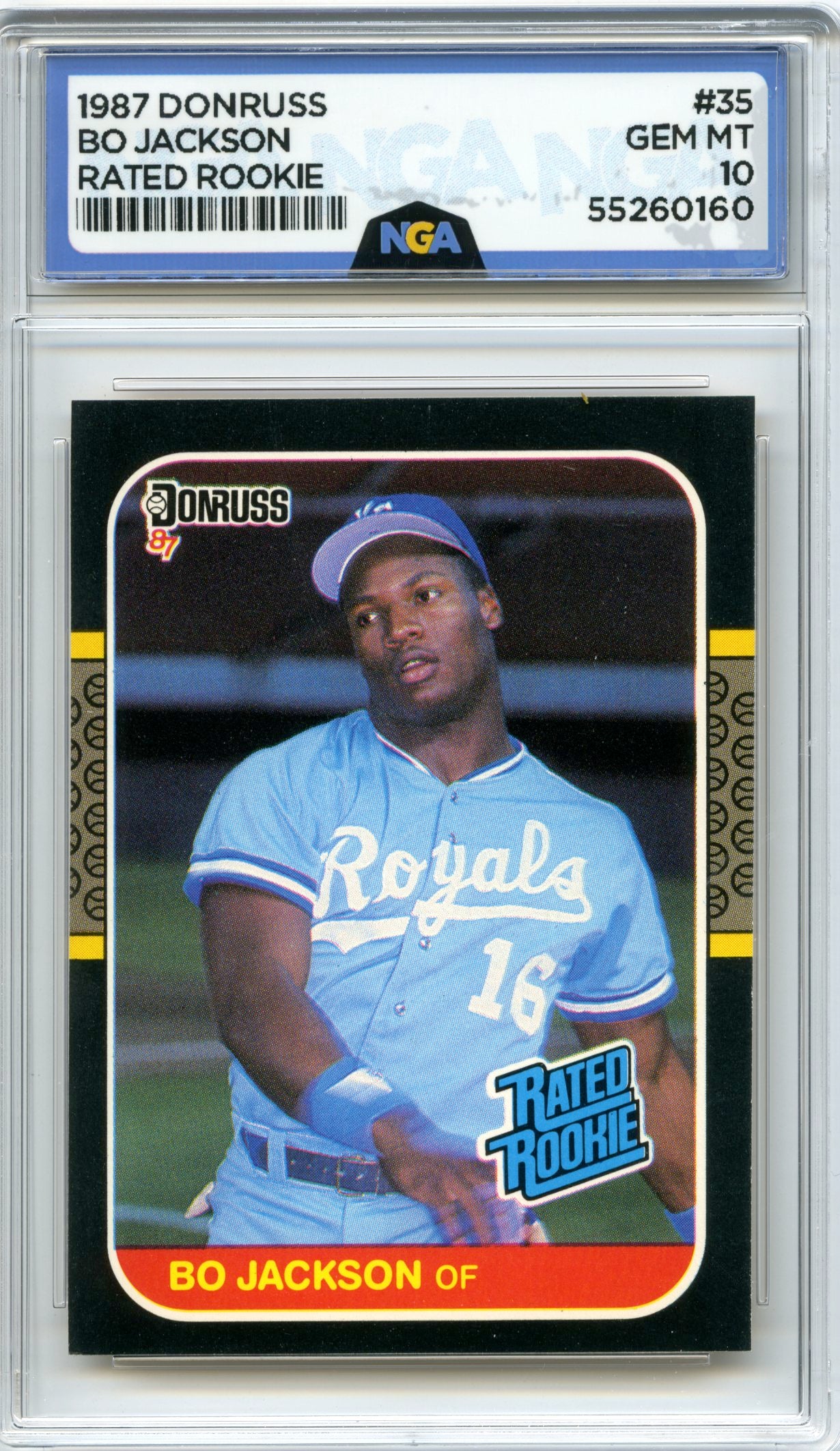 1987 Leaf #35 Bo Jackson NGA 10