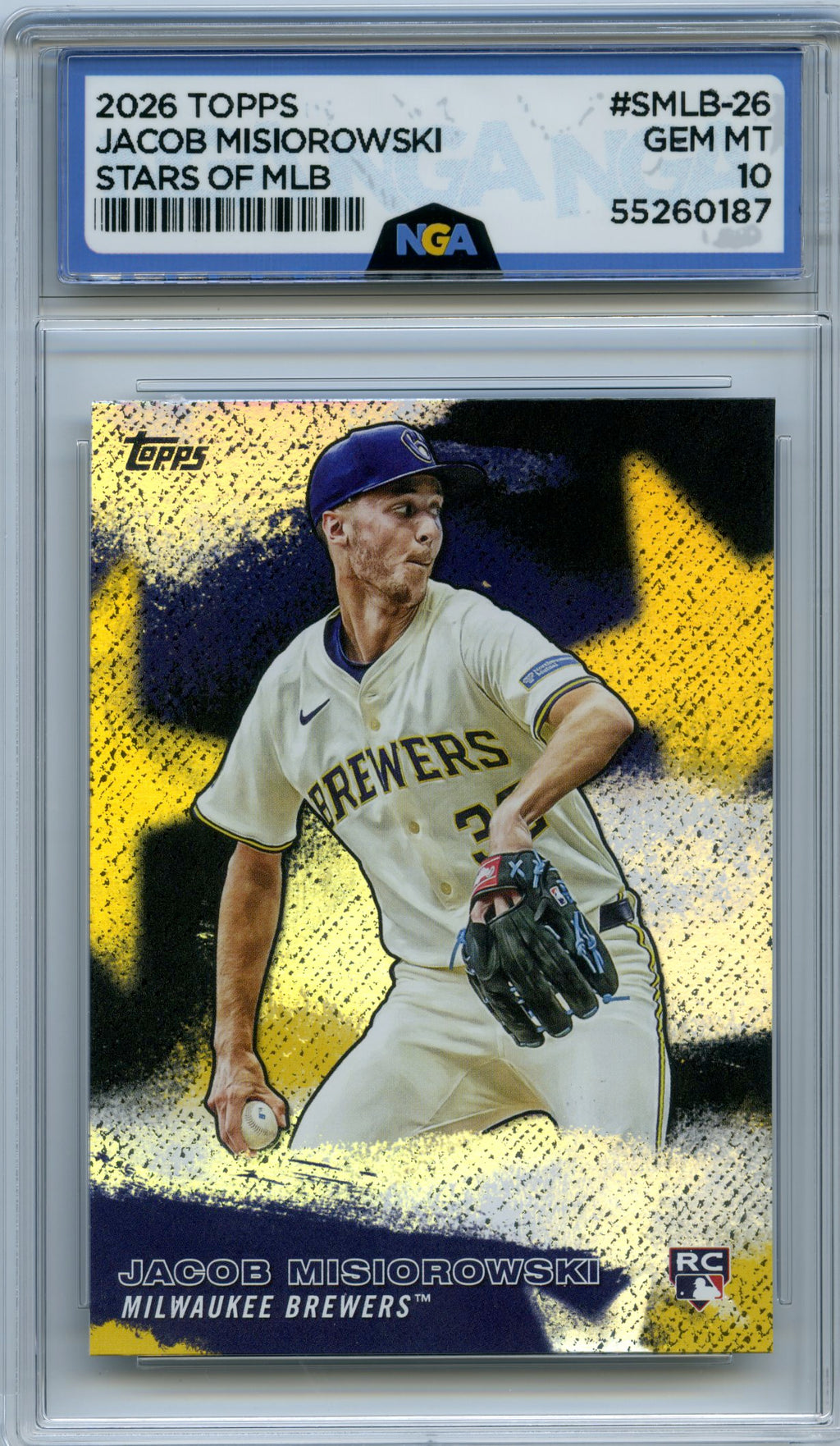 2026 Topps #SMLB-26 Jacob Misiorowski Stars of MLB NGA 10
