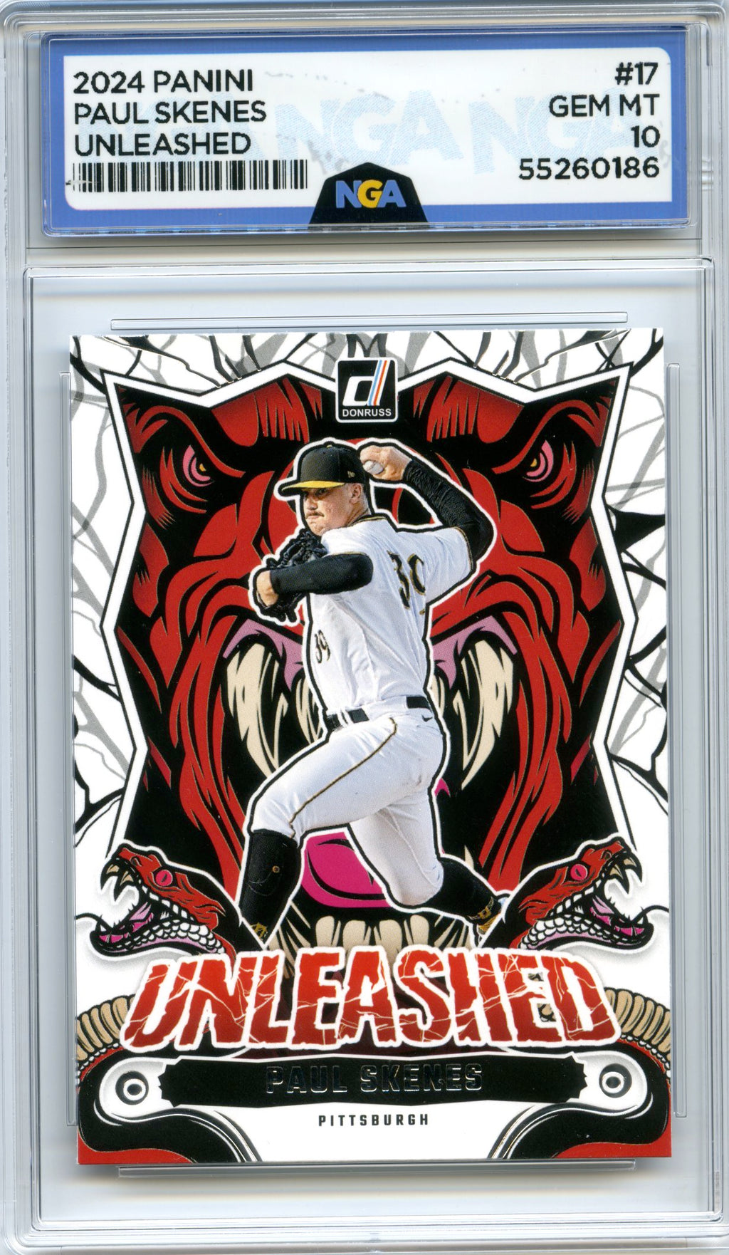 2024 Donruss #17 Paul Skenes Unleashed NGA 10