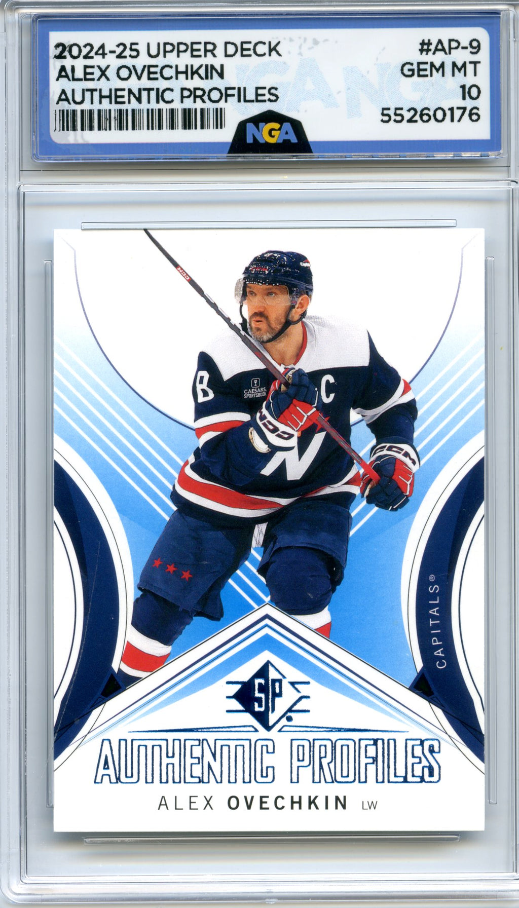 2024-25 SP #AP-9 Alex Ovechkin Authentic Profiles NGA