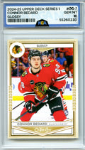 2023-24 Upper Deck Synergy #RJ-12 Connor Bedard Rookie Journey Home NGA 10 #/999