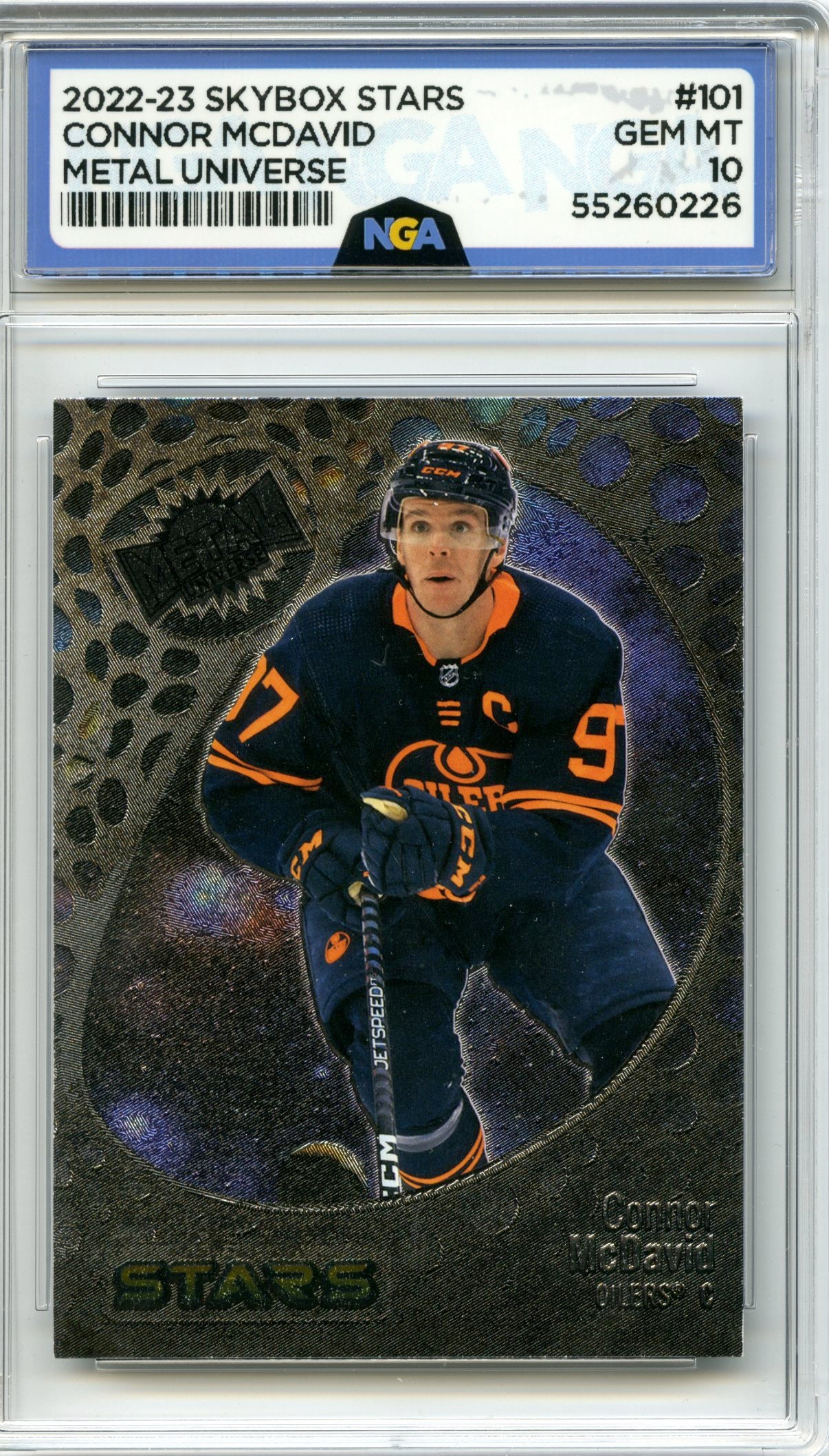 2022-23 SkyBox Metal Universe #101 Connor McDavid NGA 10
