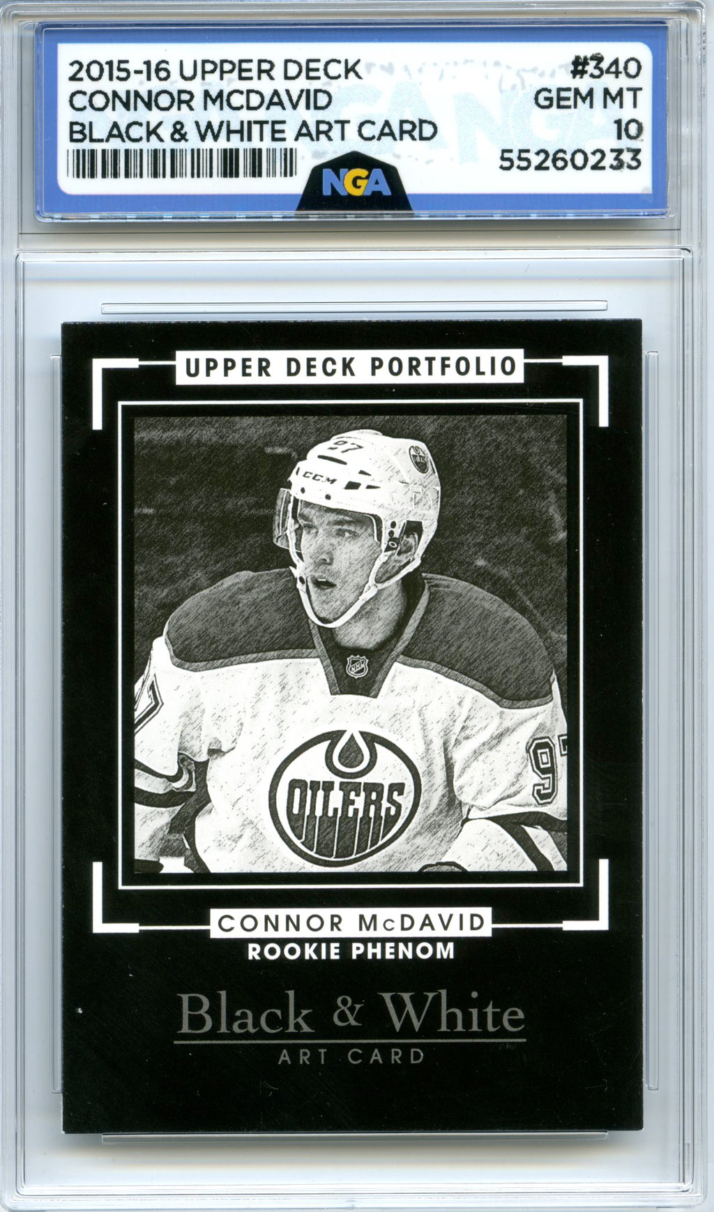 2015-16 Upper Deck Portfolio #340 Connor McDavid NGA 10