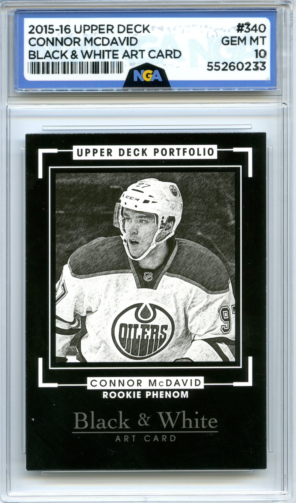 2015-16 Upper Deck Portfolio #340 Connor McDavid NGA 10