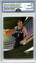 2024-25 Panini Revolution #17 Victor Wembanyama Vortex NGA 10