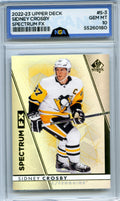 2022-23 SP Authentic #S-3 Sidney Crosby Spectrum FX NGA 10
