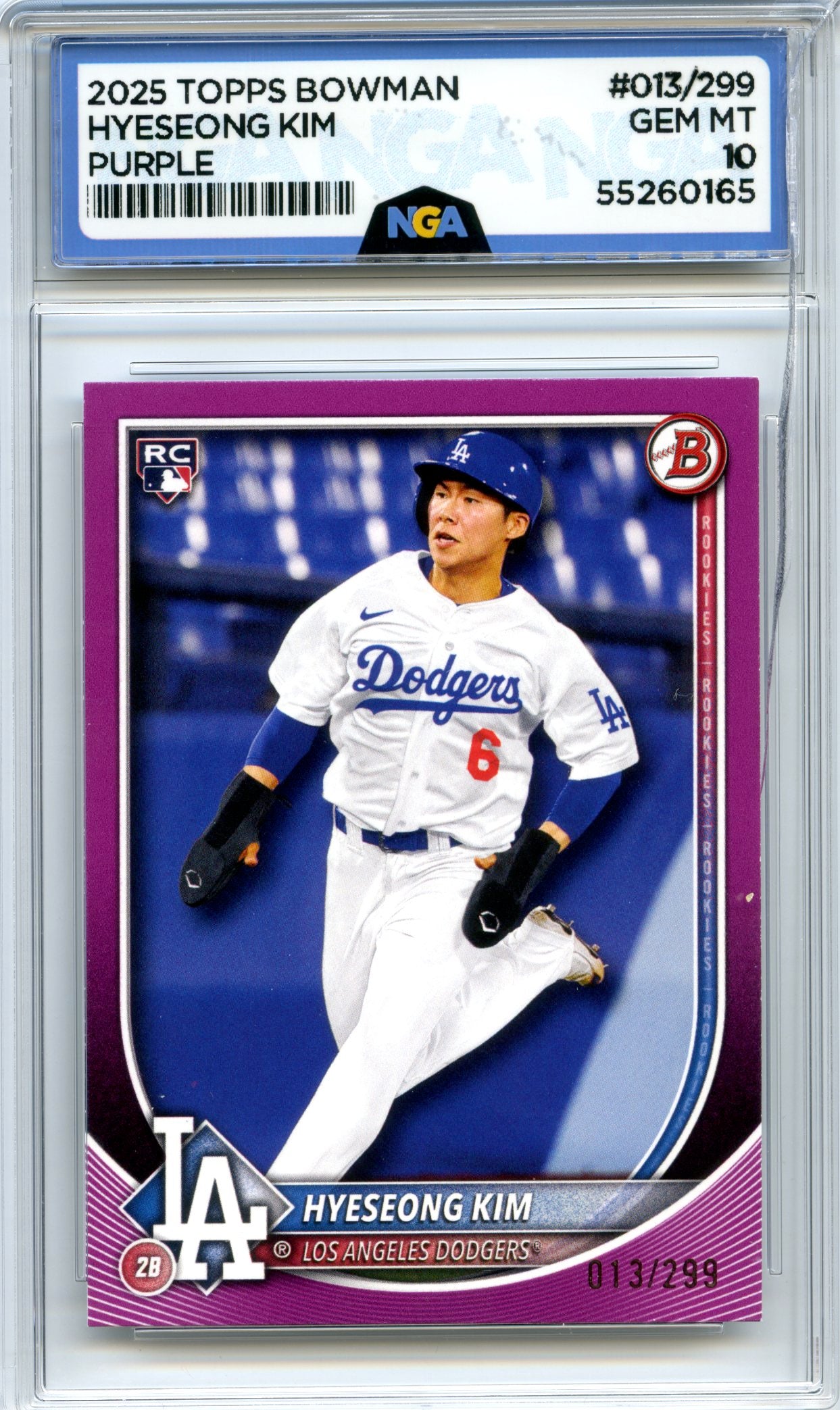 2025 Bowman  Hyeseong Kim Sky Blue NGA 10 #13/299