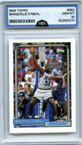 1992-93 Topps #362 Shaquille O'Neal NGA 10