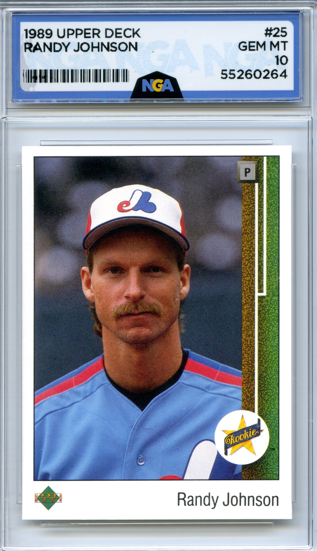 1989 Upper Deck #25 Randy Johnson NGA 10