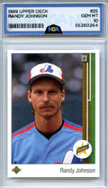 1989 Upper Deck #25 Randy Johnson NGA 10