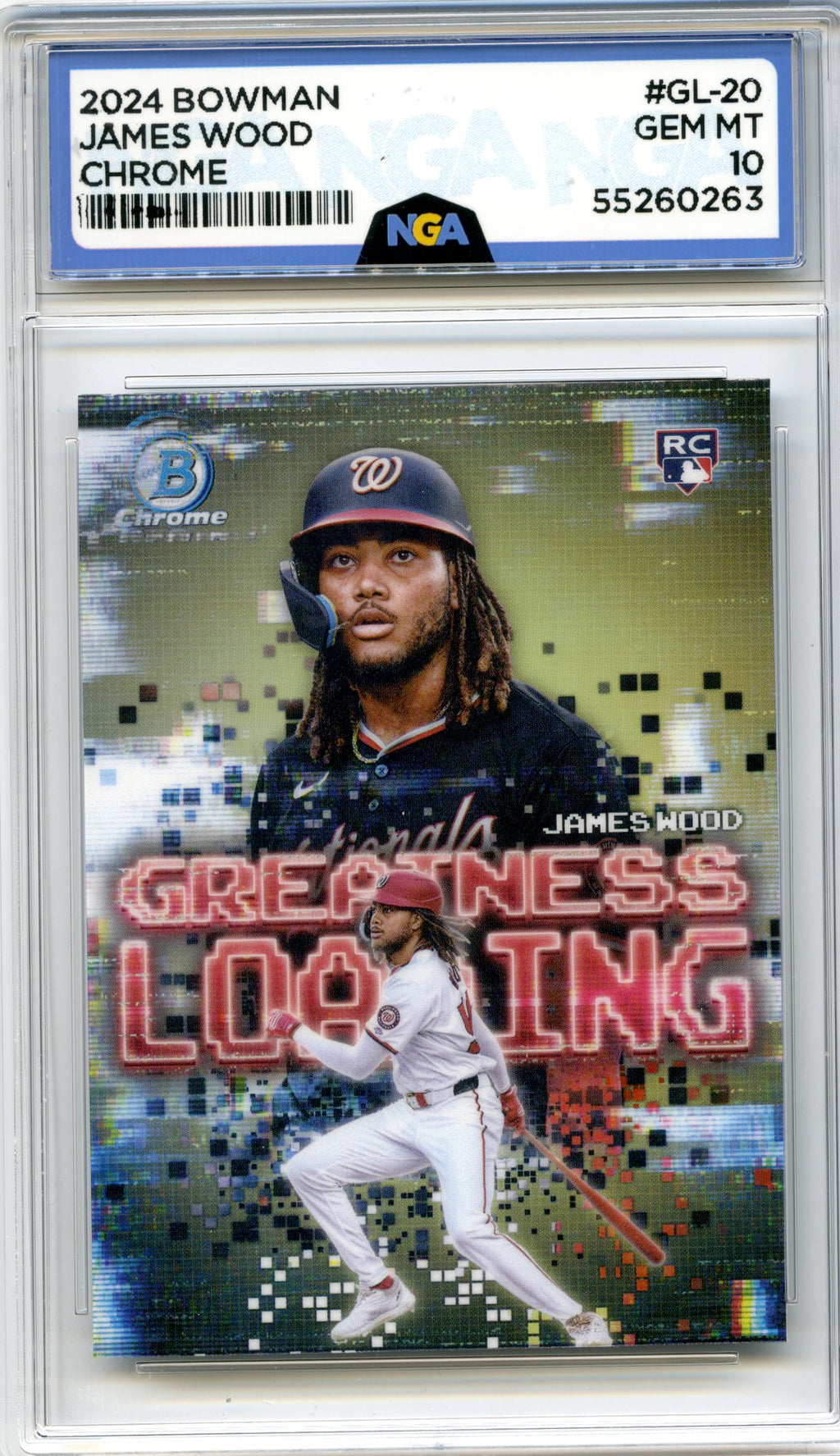 2025 Bowman #GL-20 James Wood Greatness Loading NGA 10