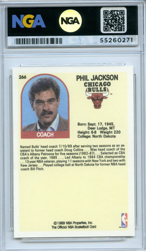 1989-90 Hoops #266 Phil Jackson NGA 10