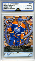 2024-25 Upper Deck #223 Leon Draisaitl Young Guns Renewed (Series Two) NGA 10