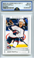 2023-24 Upper Deck #R-44 Adam Fantilli O-Pee-Chee Glossy Gold NGA 10
