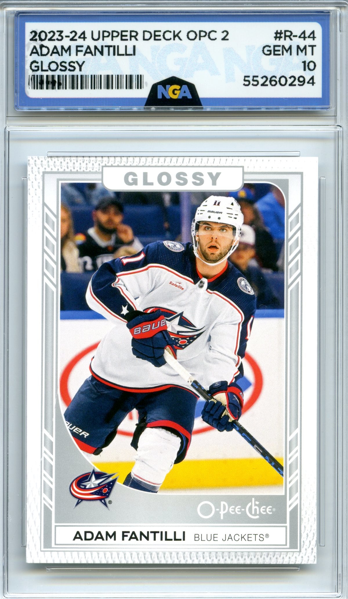 2023-24 Upper Deck #R-44 Adam Fantilli O-Pee-Chee Glossy Gold NGA 10