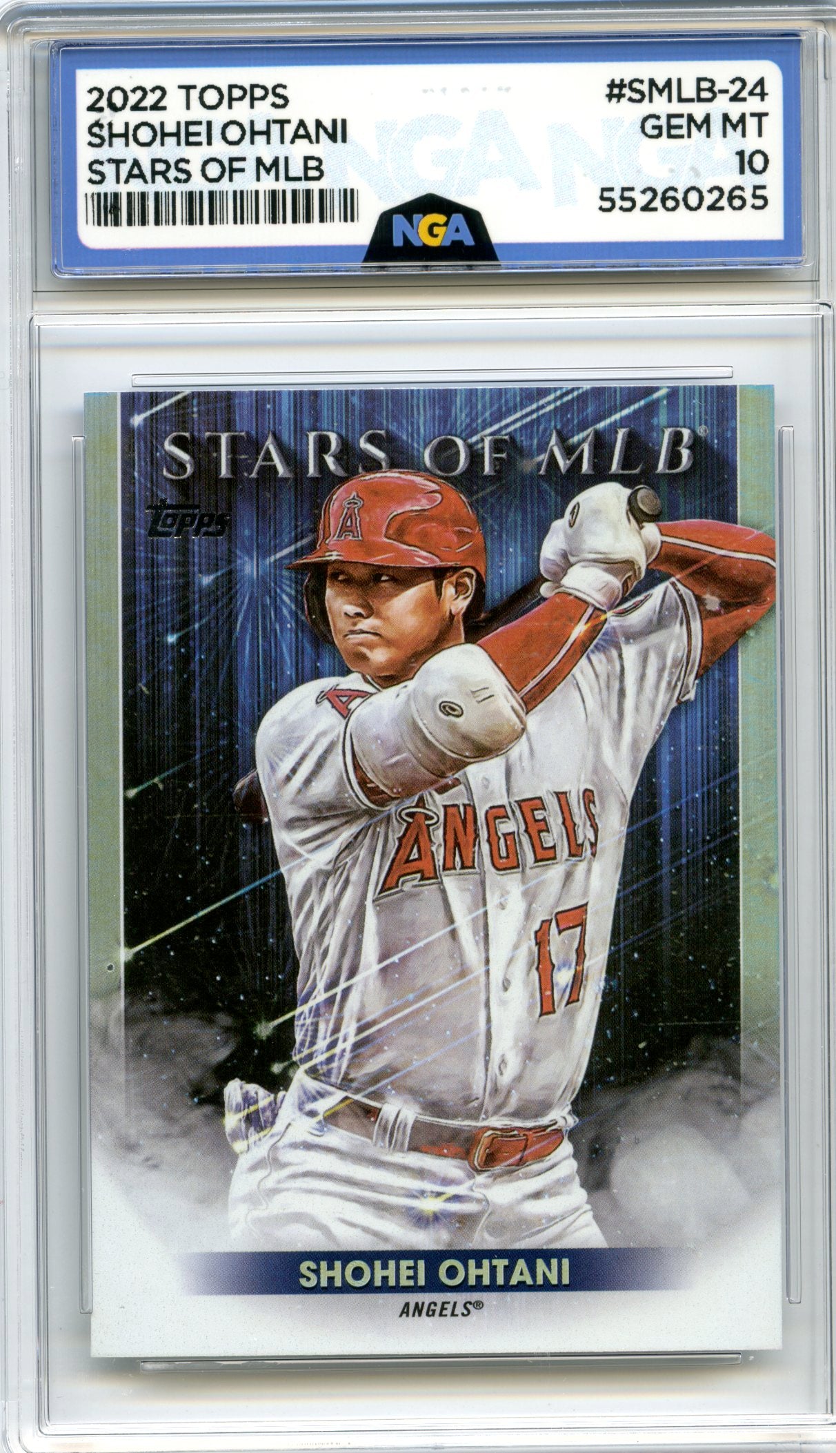 2022 Topps #SMLB-24 Shohei Ohtani Stars of MLB NGA 10