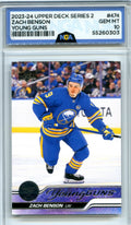 2023-24 Upper Deck #474 Zach Benson NGA 10
