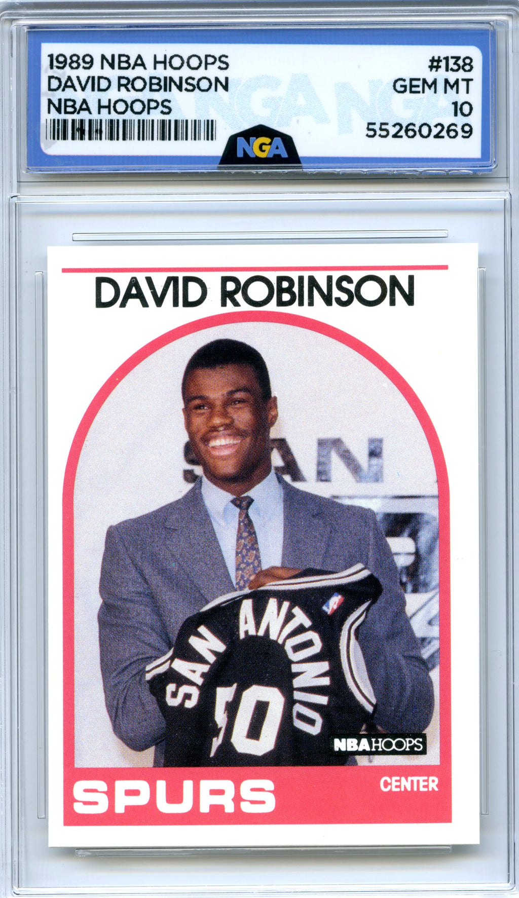 1989-90 Hoops #138 David Robinson NGA 10
