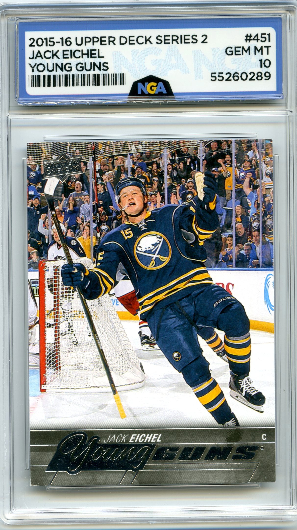 2015-16 Upper Deck #451 Jack Eichel NGA 10