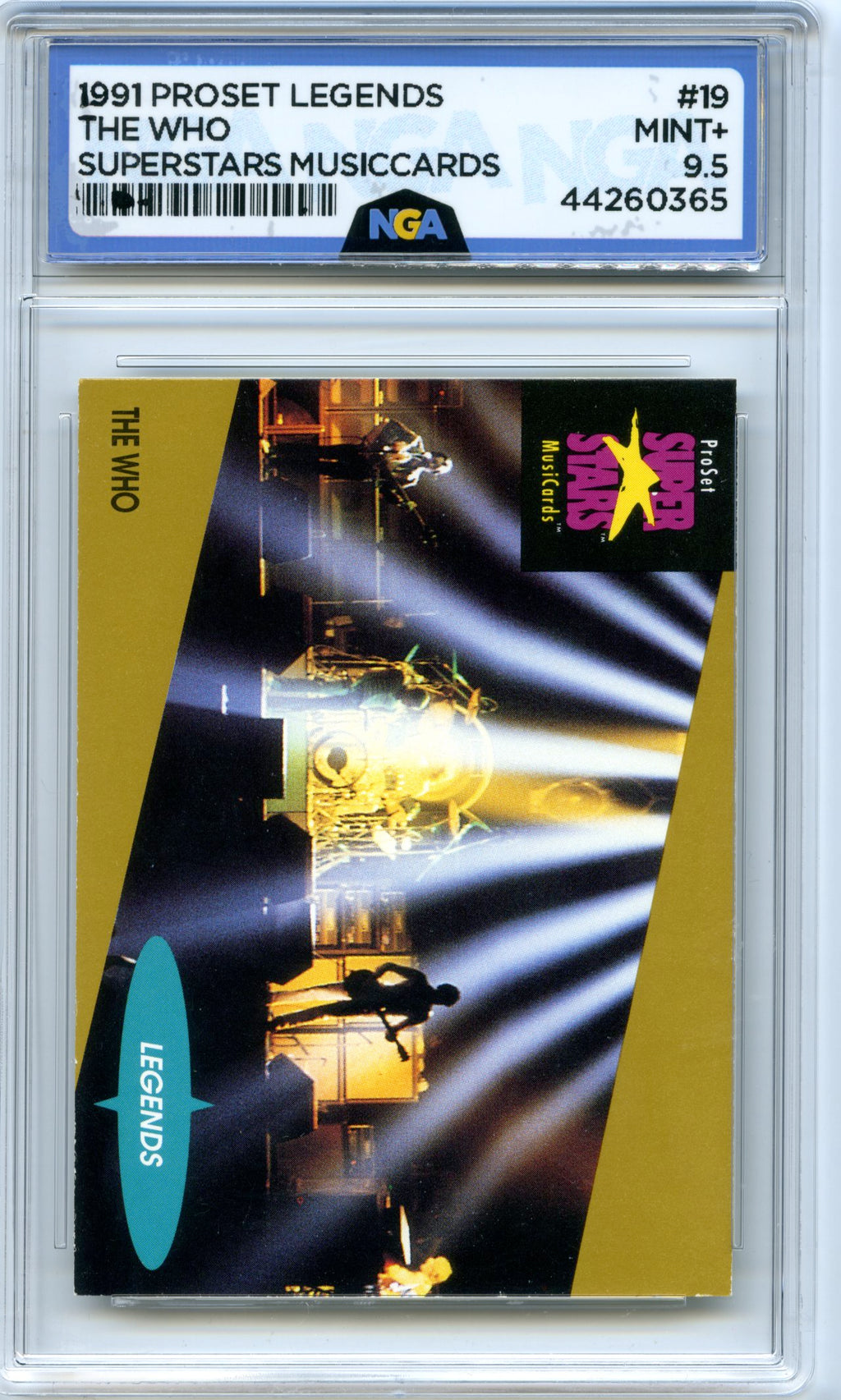 1991 Pro Set SuperStars MusiCards #19 The Who NGA 10