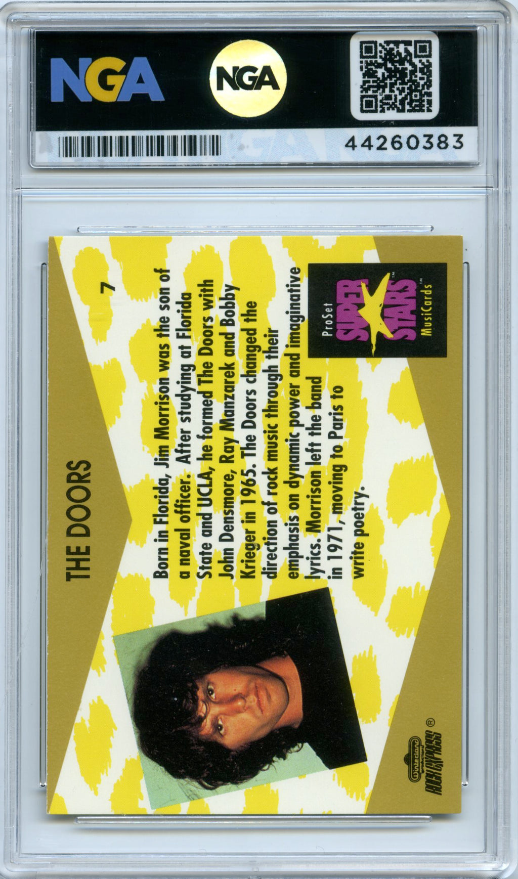 1991 Pro Set SuperStars MusiCards #7 The Doors NGA 10