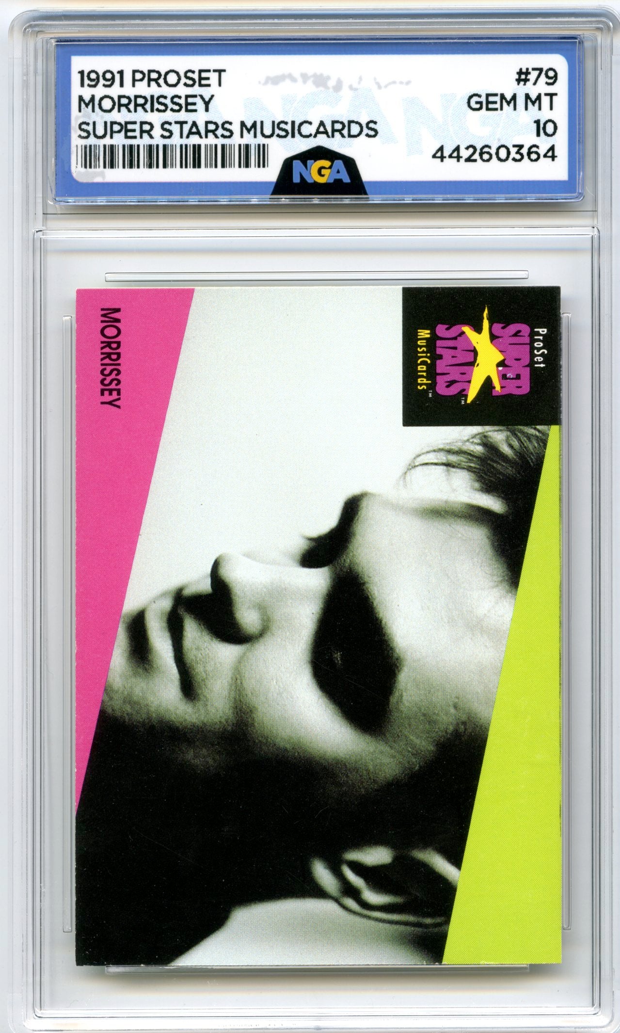 1991 Pro Set SuperStars MusiCards #79 Morrissey NGA 10