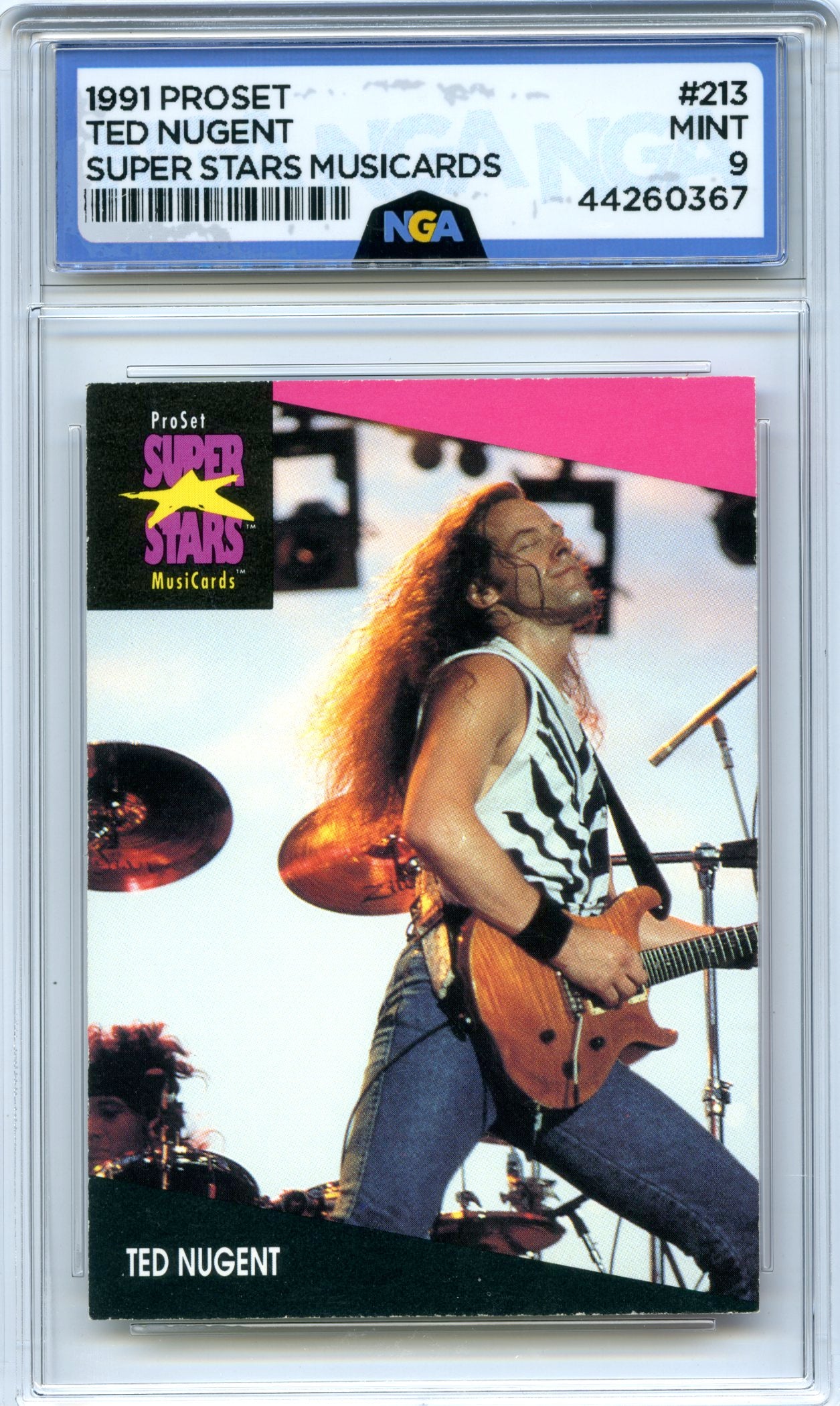 1991 Pro Set SuperStars MusiCards #213 Ted Nugent NGA 10