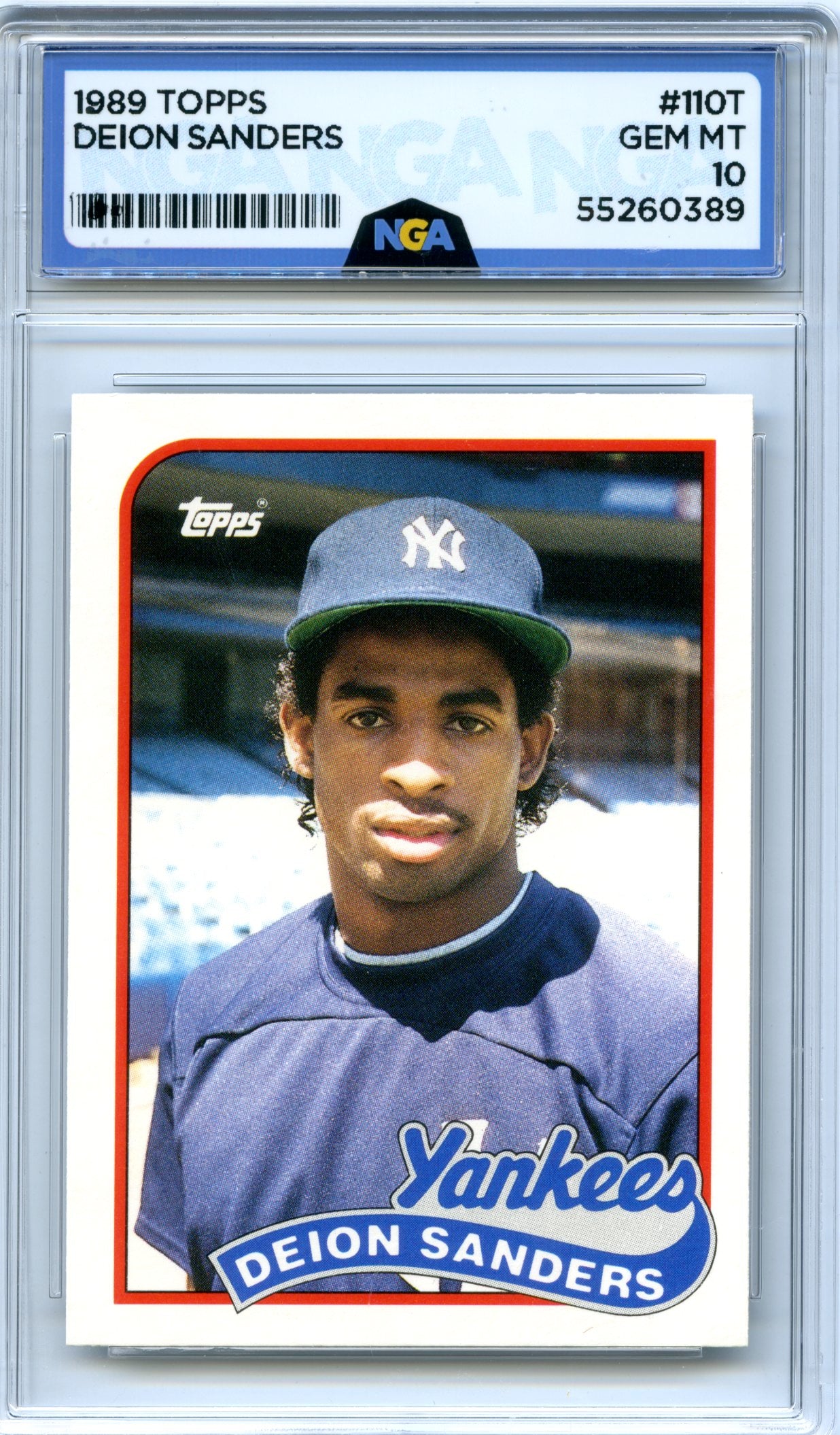 1989 Topps Traded #110T Deion Sanders NGA 10