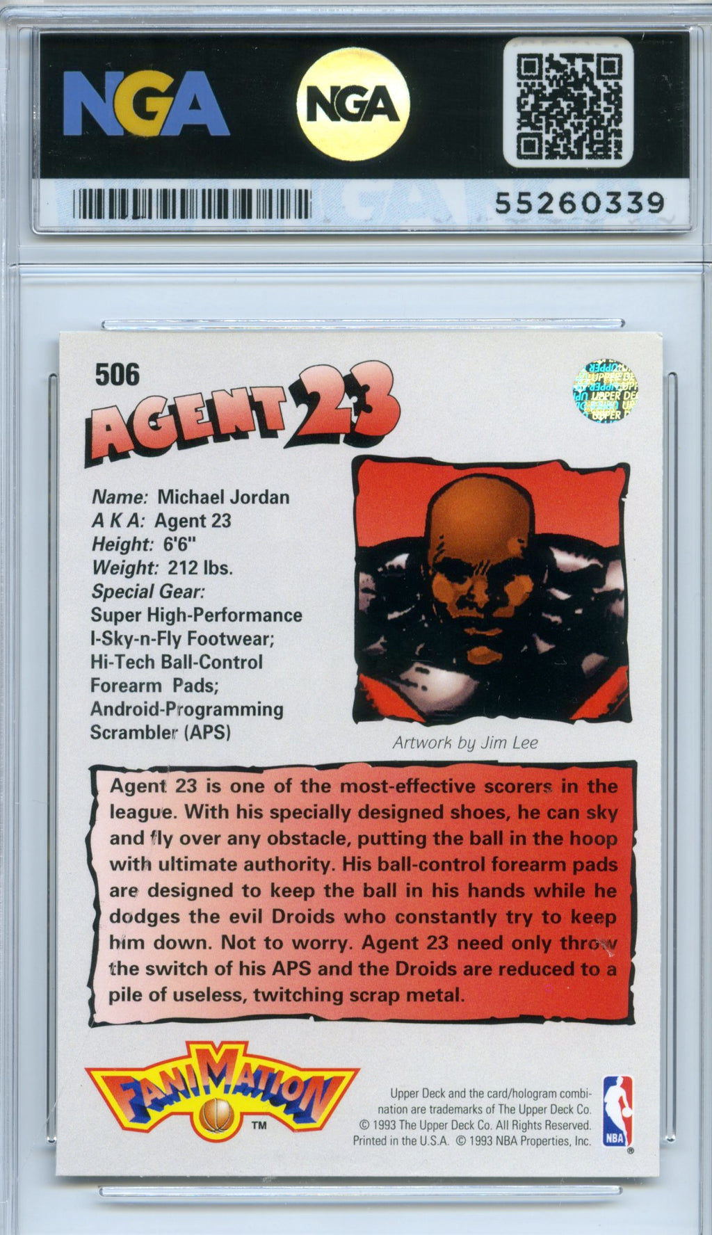 1992-93 Upper Deck #506 Michael Jordan NGA 10