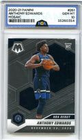 2020-21 Panini Mosaic #261 Anthony Edwards Mosaic NGA 10