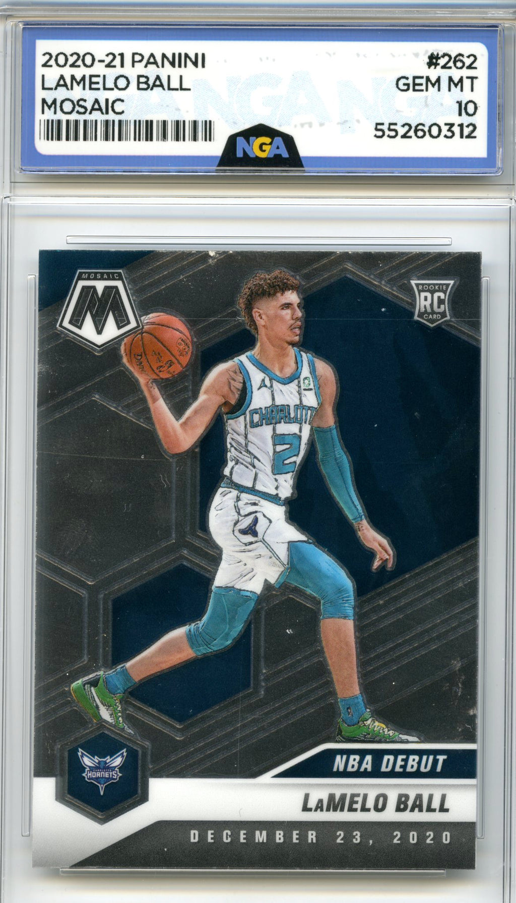 2020-21 Panini Mosaic #262 LaMelo Ball NGA 10