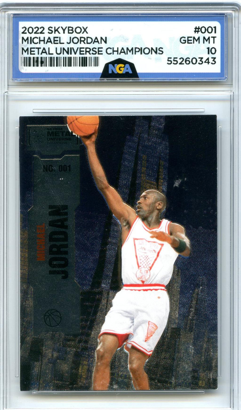 2022 SkyBox Metal Universe Champions #001 Michael Jordan NGA 10