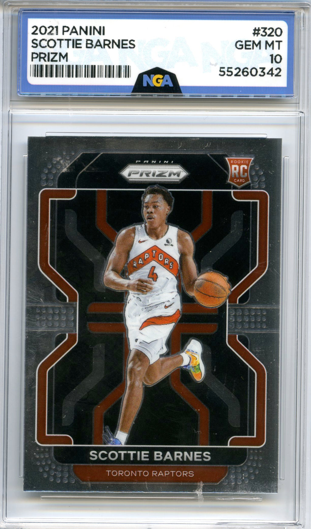 2021-22 Panini Prizm #320 Scottie Barnes NGA 10