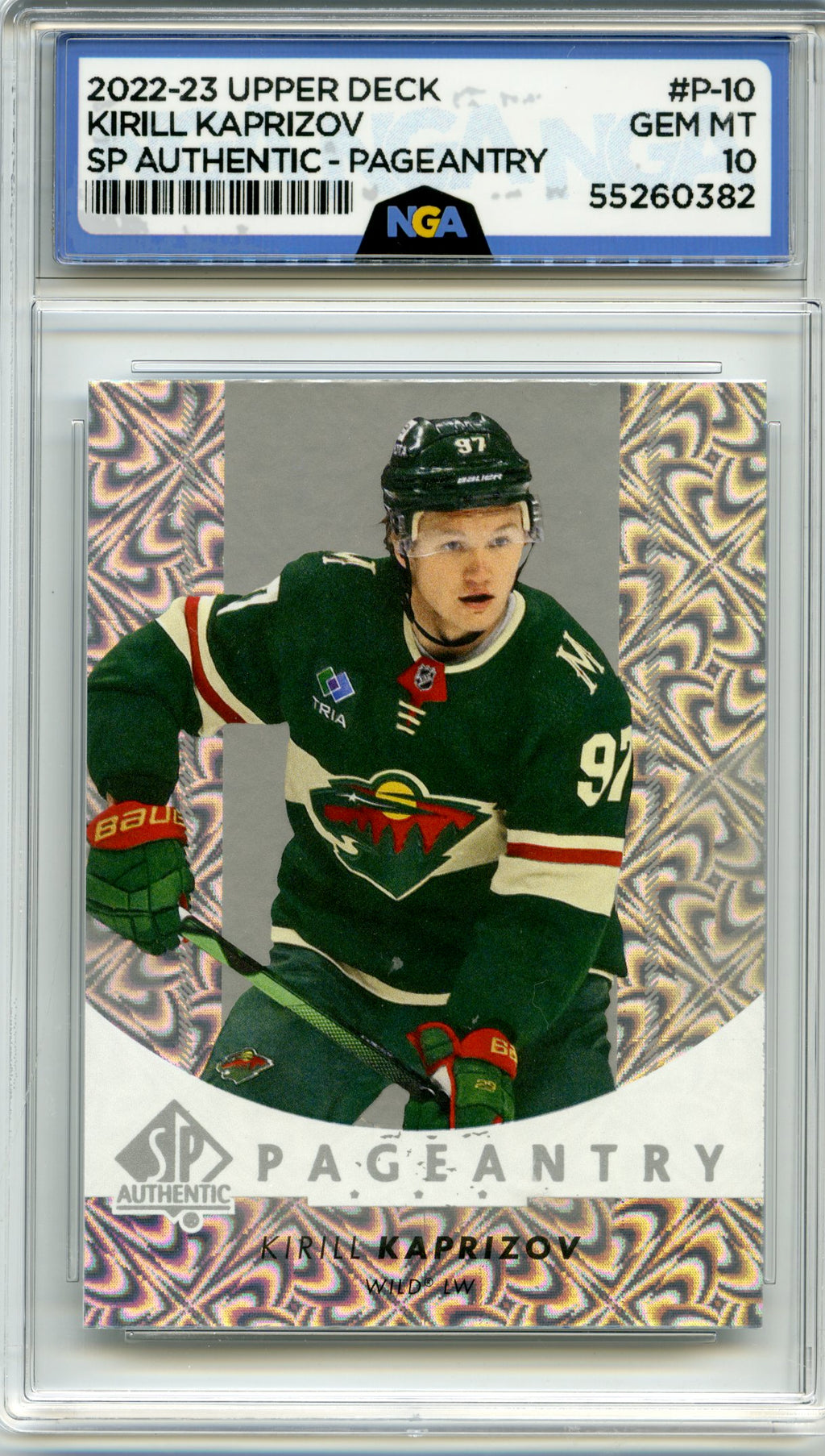 2022-23 SP Authentic #P-10 Kirill Kaprizov Pageantry NGA 10