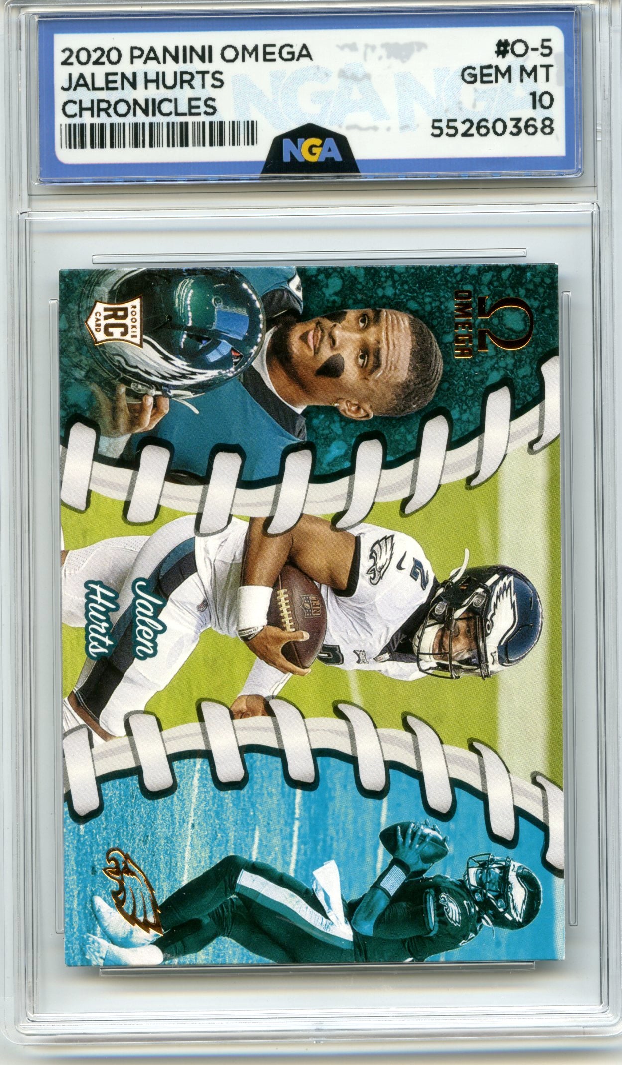 2020 Panini Chronicles #O-5 Jalen Hurts Omega NGA 10