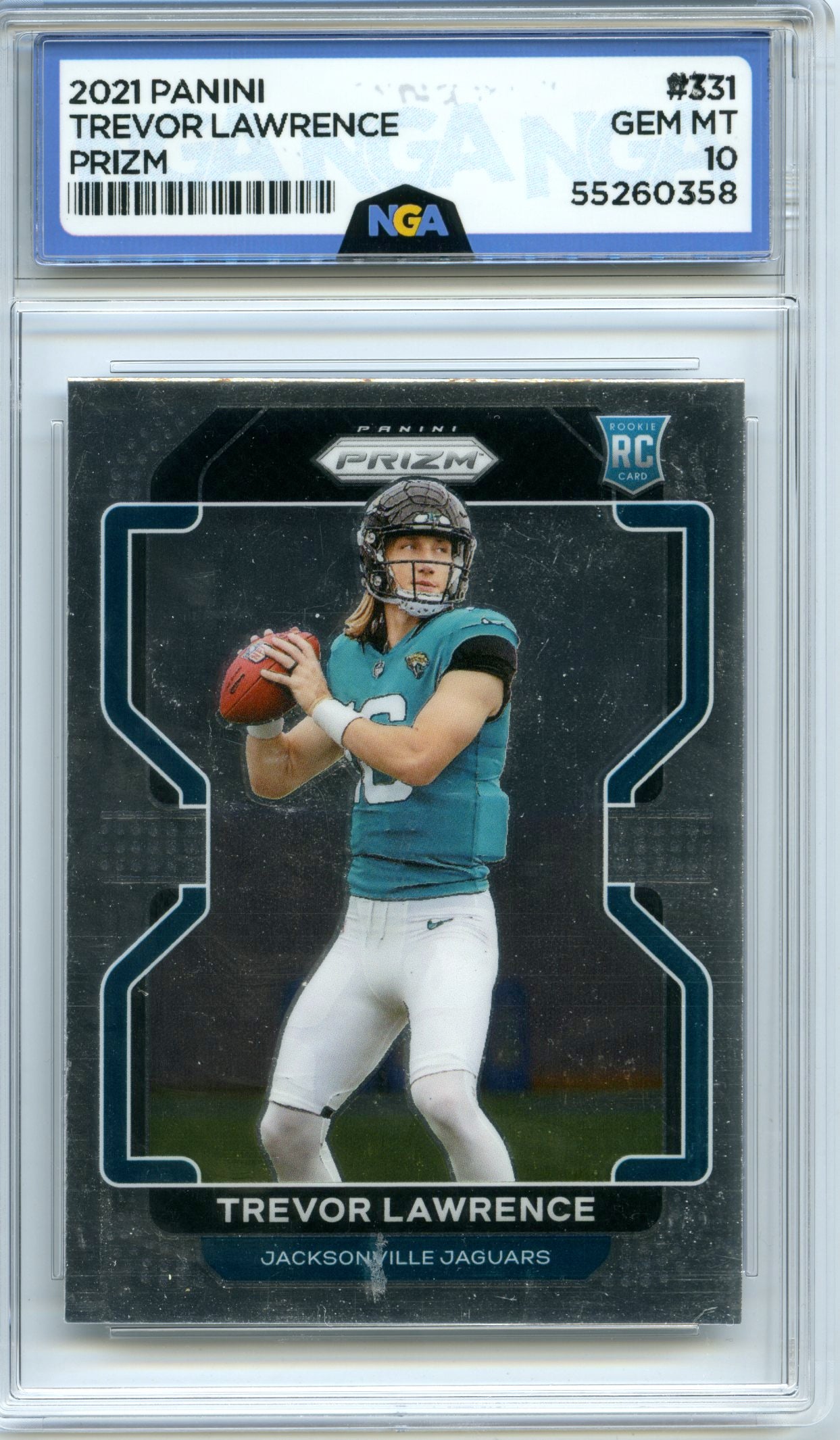 2021 Panini Prizm #331 Trevor Lawrence NGA 10