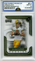 2020 Panini Chronicles #M-4 Jordan Love Playoff Momentum SSD Rookies NGA 10