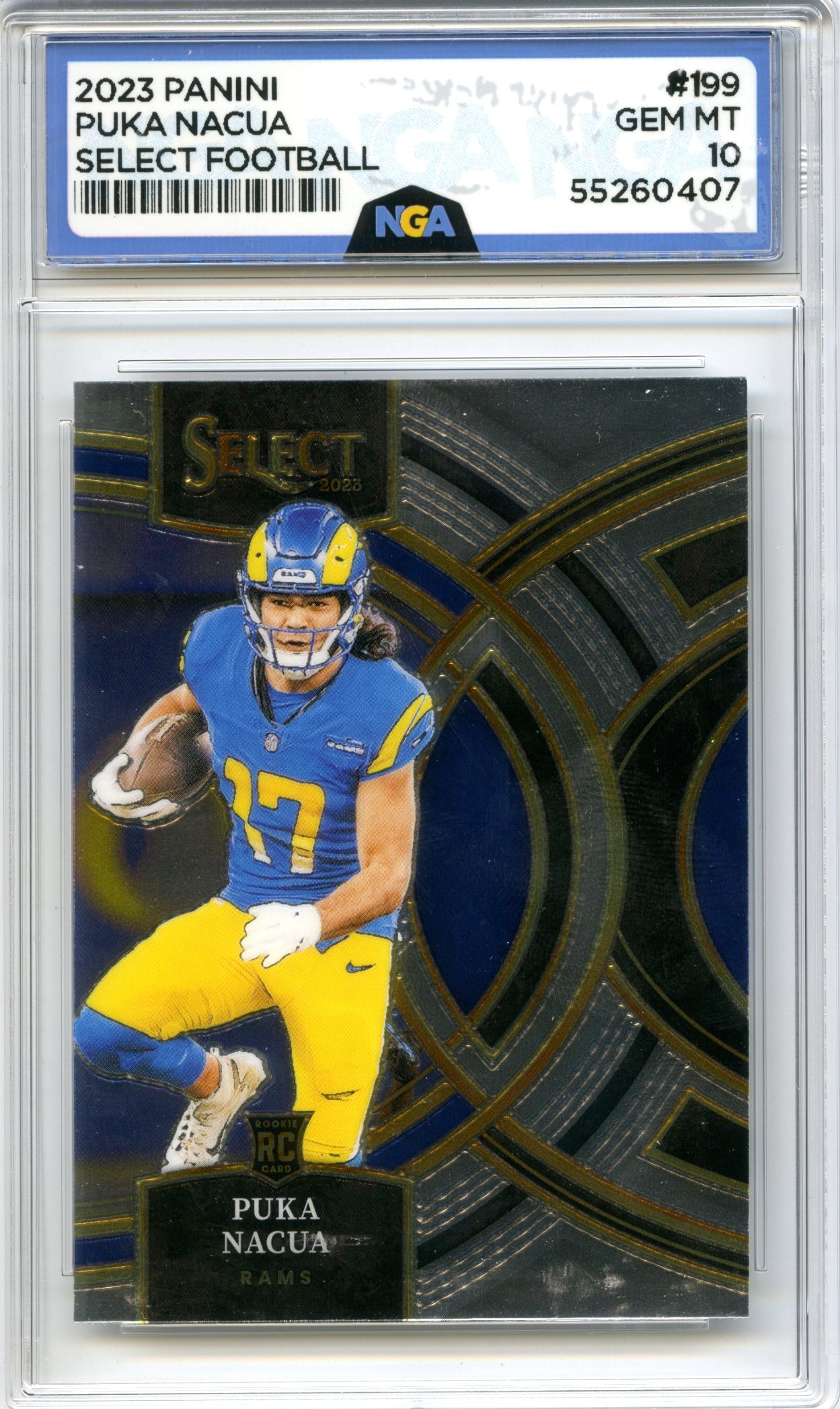 2023 Panini Select #199 Puka Nacua NGA 10