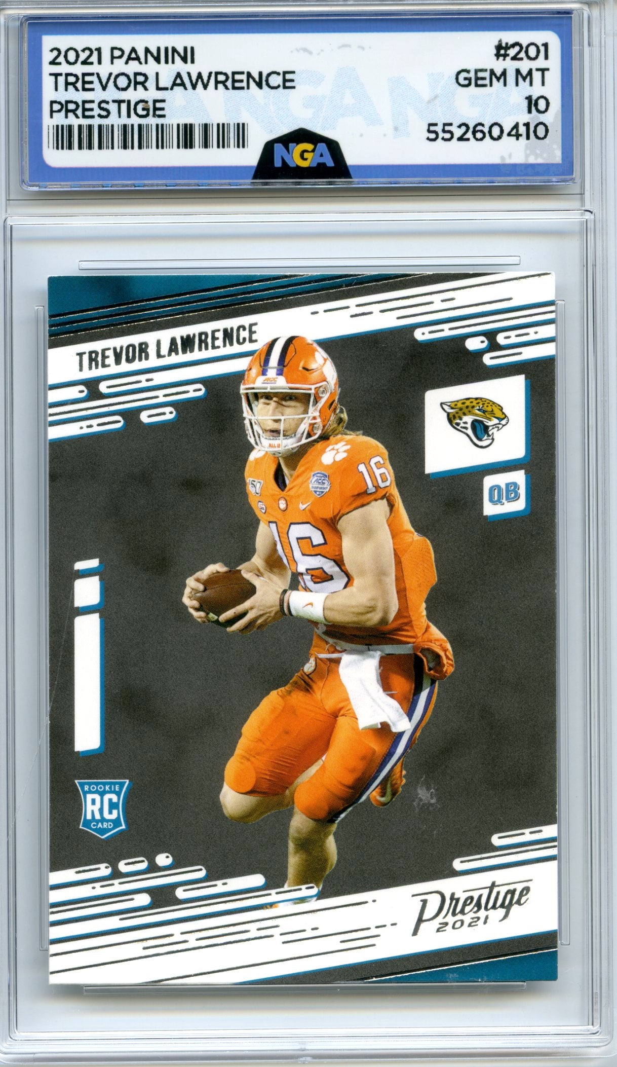 2021 Panini Prestige #201 Trevor Lawrence NGA 10