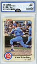 1983 Fleer #507 Ryne Sandberg NGA 9.5