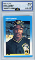 1987 Fleer #604 Barry Bonds NGA 9