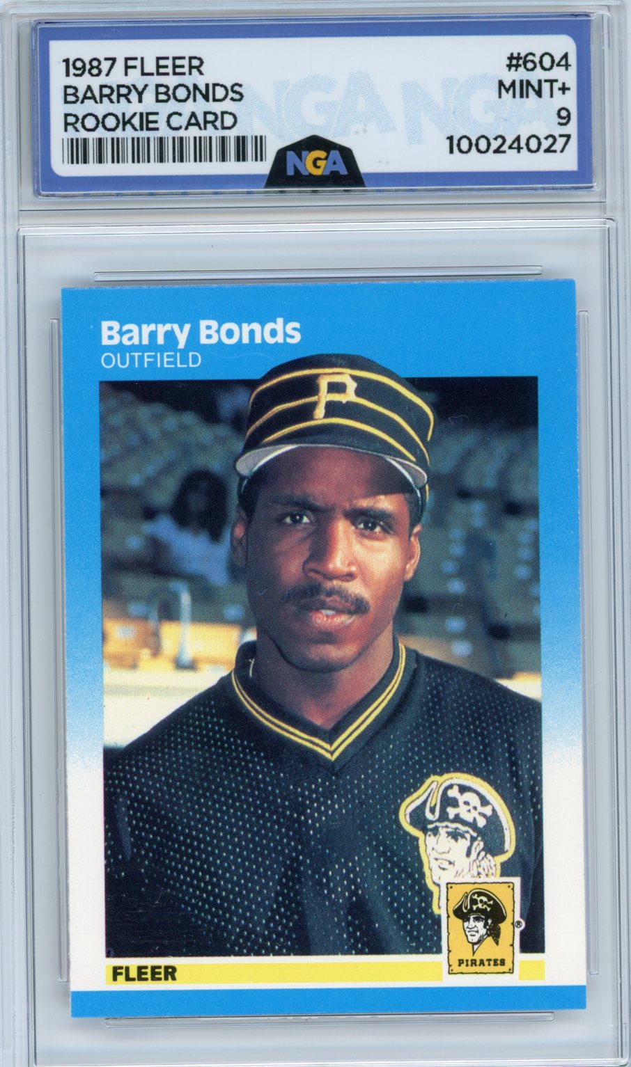 1987 Fleer #604 Barry Bonds NGA 9