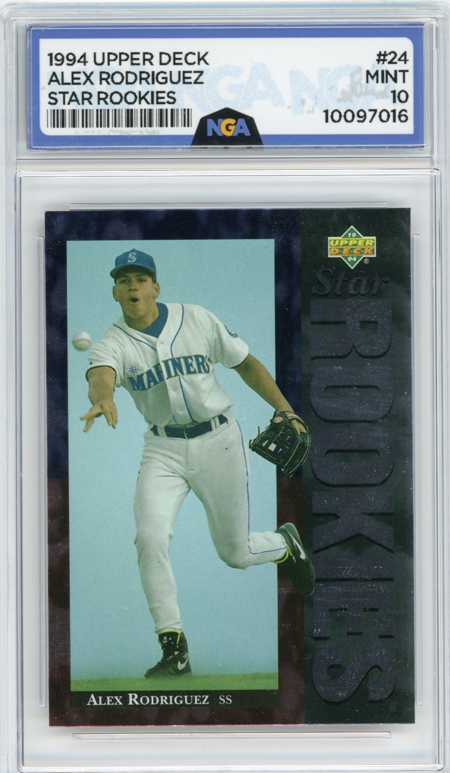 1994 Upper Deck #24 Alex Rodriguez NGA 10
