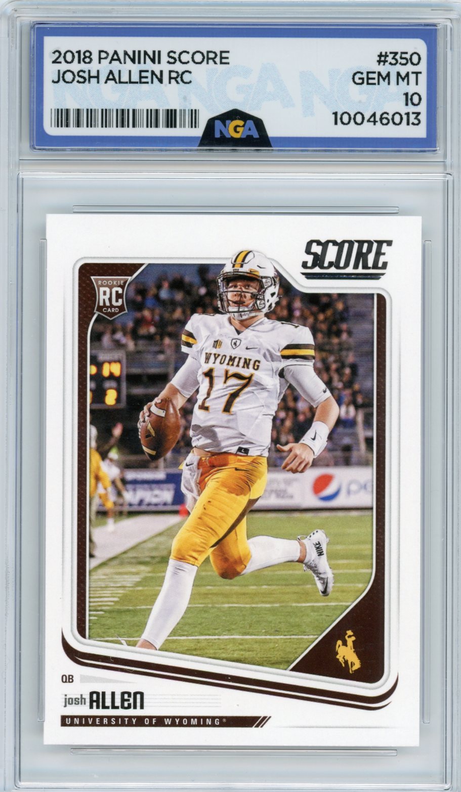 2018 Score #350 Josh Allen NGA 10