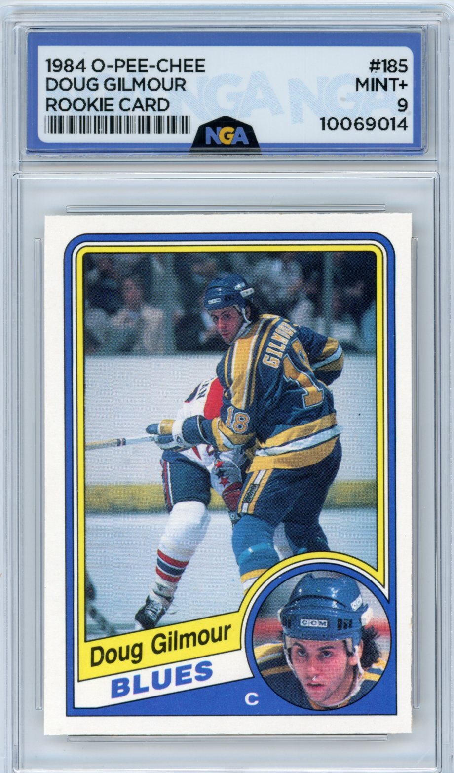 1984-85 O-Pee-Chee #185 Doug Gilmour NGA 9