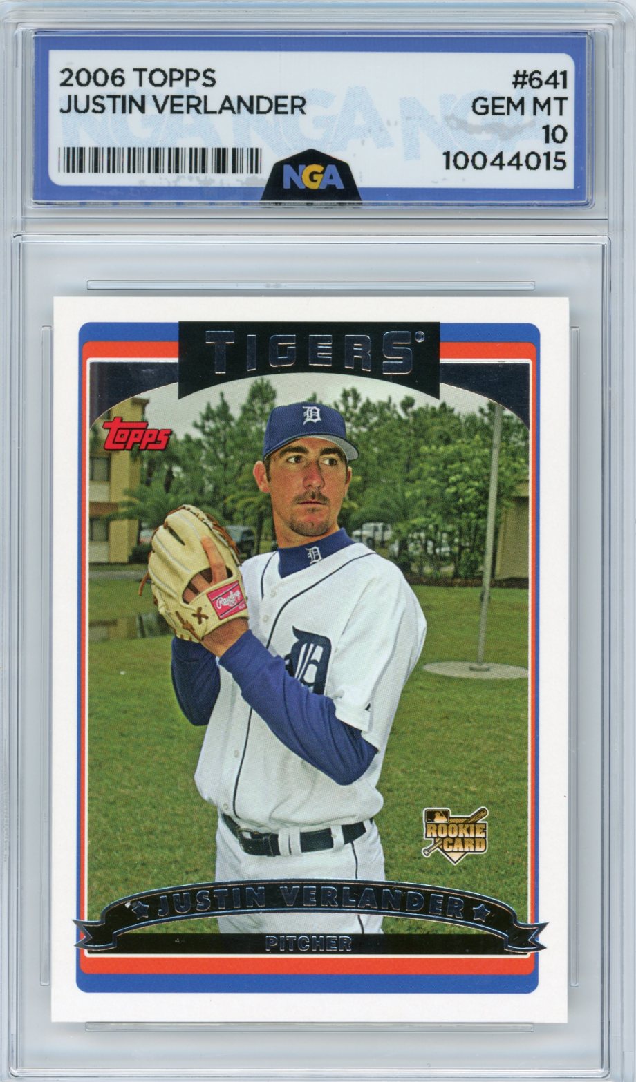 2006 Topps #641 Justin Verlander NGA 10