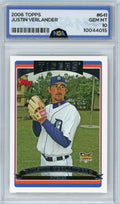 2006 Topps #641 Justin Verlander NGA 10