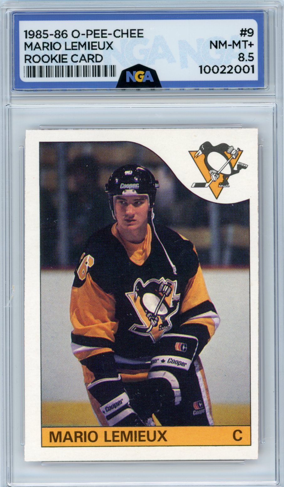 1985-86 Topps #9 Mario Lemieux NGA 8.5